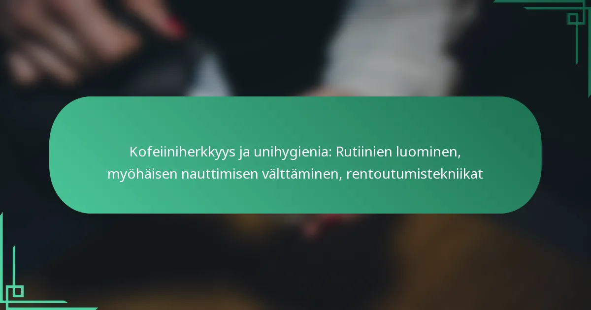 featured-image-kofeiiniherkkyys-ja-unihygienia-rutiinien-luominen-myohaisen-nauttimisen-valttaminen-rentoutumistekniikat